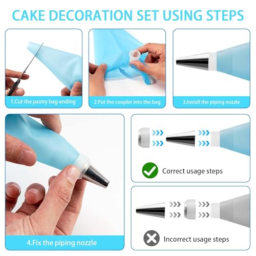 Piping Bags and Tips Set