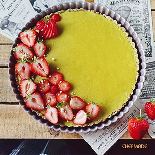11 Inch Round Tart Pan with Removable Loose Bottom