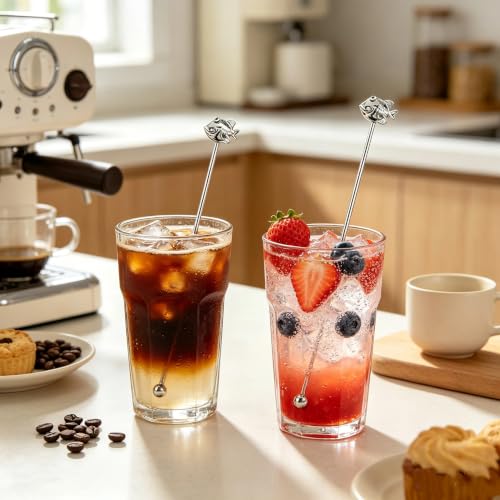6 Pcs 7.5'' Metal Stir Sticks