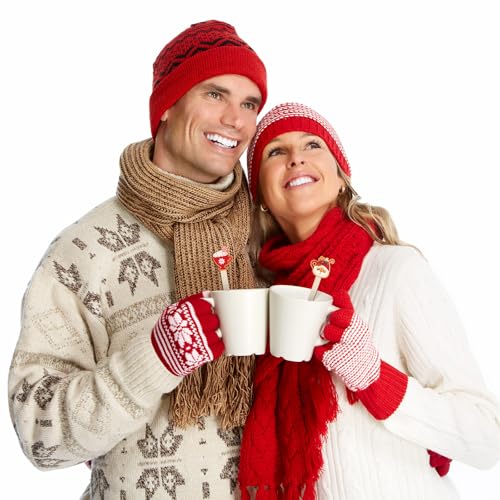 120 Pcs Christmas Hot Chocolate Cup Coffee Stir Sticks Wooden (120 Count)