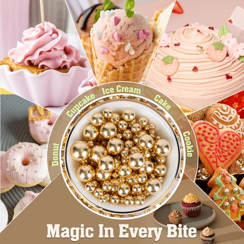 Gold Sprinkles 130g (4.58 Ounce)