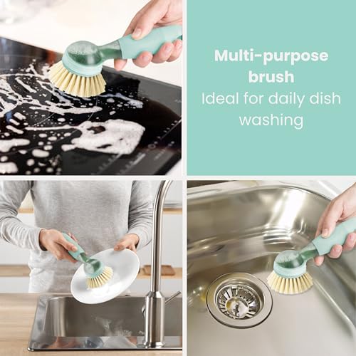Rengo Dish Brush with Soap Dispenser