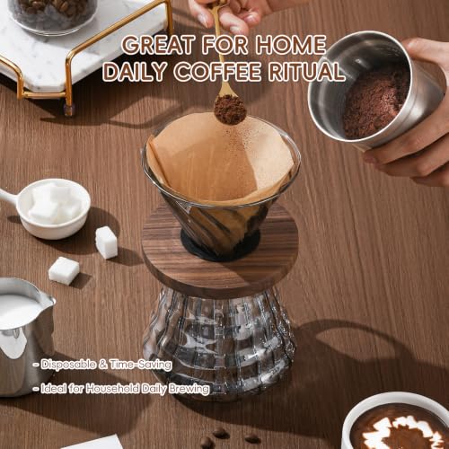 200Pcs #4 Cone Coffee Filters 8 (200 Count)