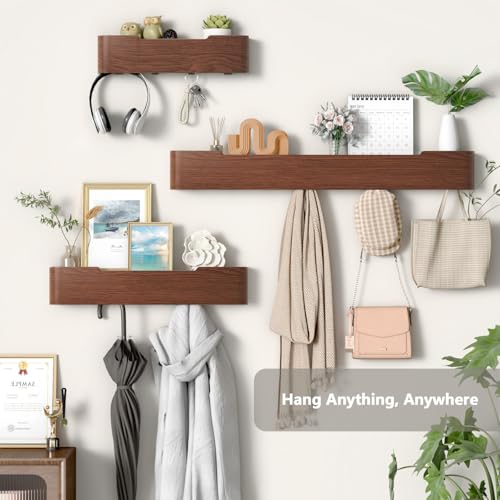 Wall Mounted Coat Rack with Shelf