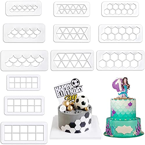 12 Pcs Cake Fondant Cutter (12 Count)