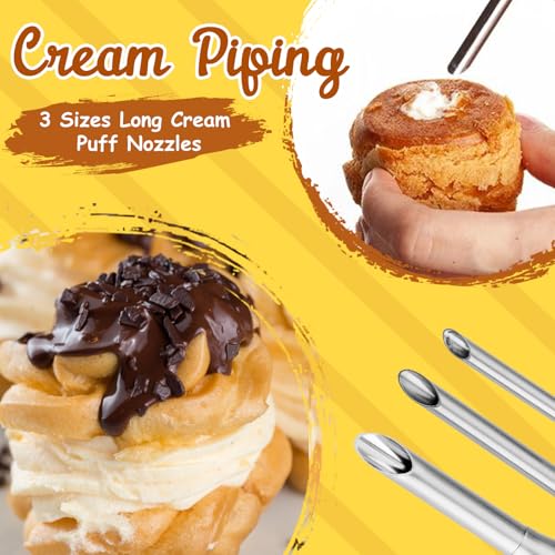 3Pcs Cream Icing Piping Nozzle Tips