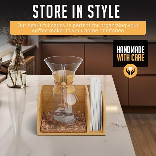 Pour Over Caddy for Chemex Bodum Cosori Coffee Makers Cork