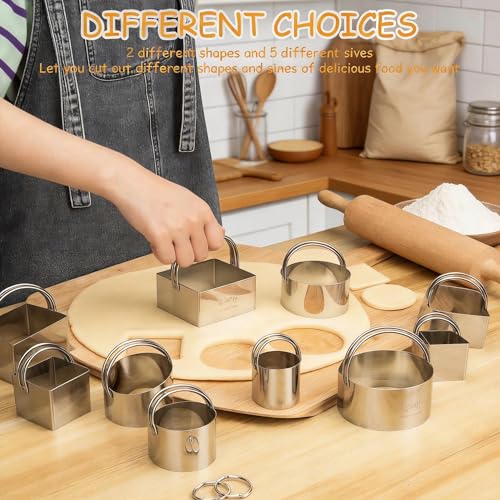 Cookie Biscuit Cutters for Baking Set of 10 pcs