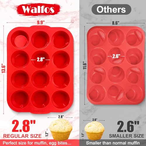 Silicone Muffin Pan with Metal Frame (24 Count)