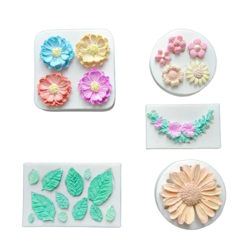 Small Lovely items Silicone Fondant Molds Set For Cake Topper