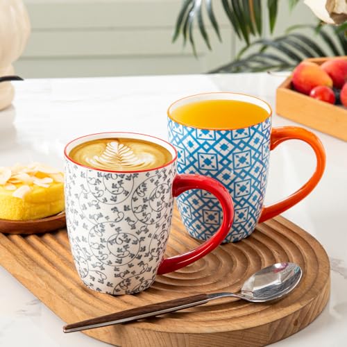 16 Oz Ceramic Coffee Mugs Set of 6 (6 Count)