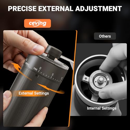 Mini Manual Coffee Grinder With 40 Adjustable Settings
