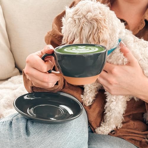 Mora Ceramic Latte Art Mug With Saucer