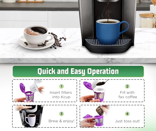 Disposable K Cup Filters with Lids (300 Count)