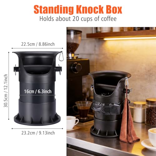 Coffee Knock Box Set with Cleaning Cloth