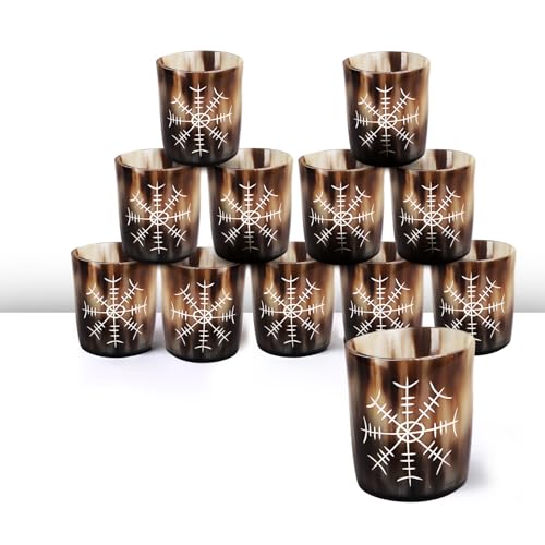 Viking Horn Shot Glasses Set of 12 (12 Count)