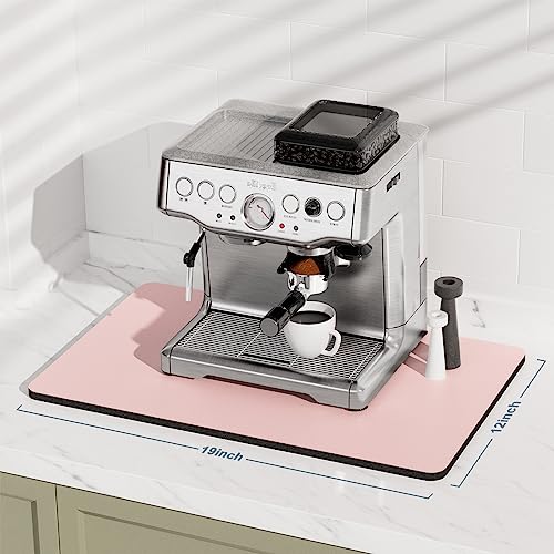Coffee Mat 12" x 19" Coffee Bar Mats for Espresso Machine Station Accessories and Organizer