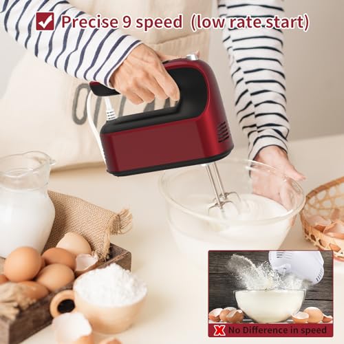 9 Speed Digital Hand Mixer Electric