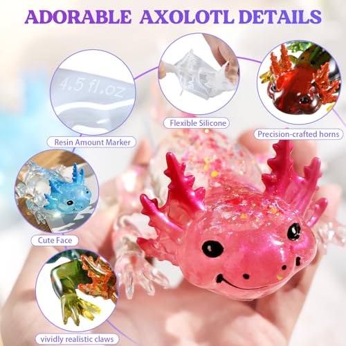 Large Axolotl Resin Molds Silicone