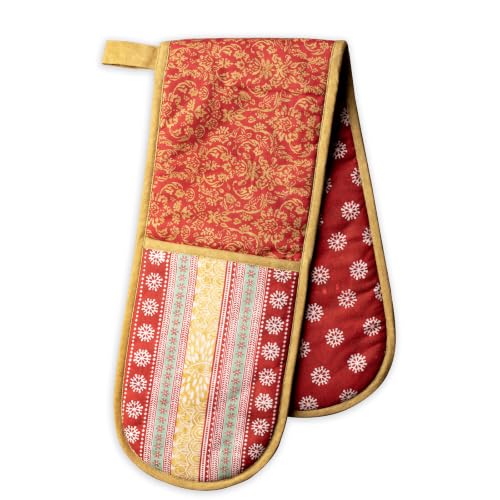 Double Oven Mitts 100% Cotton Double Oven Glove