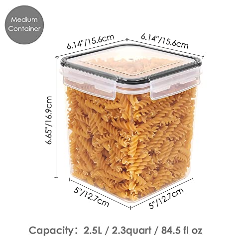 2.5 L Flour Sugar Storage Containers (4 Count)