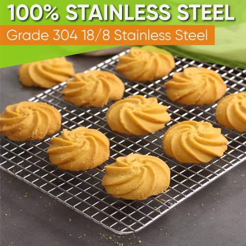 8.5" x 12" Stainless Steel Cooling Rack for Baking (2 Count)