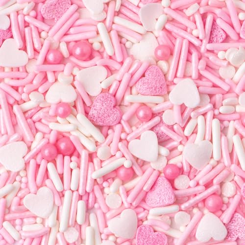 Valentines Day Heart Sprinkle Mix (4 Ounce)