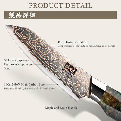 Damascus Paring Knife 3.74 Inch