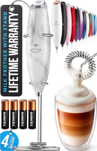 Powerful Milk Frother Wand With Duracell Batteries