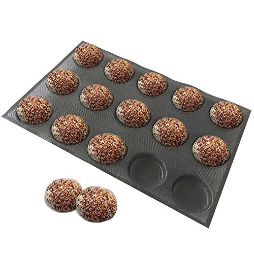 Silicone Hamburger Bread Forms Round Shape Bread Tray Silicone Perforated Silicone Bakery Molds Crusty Bread Bakeware