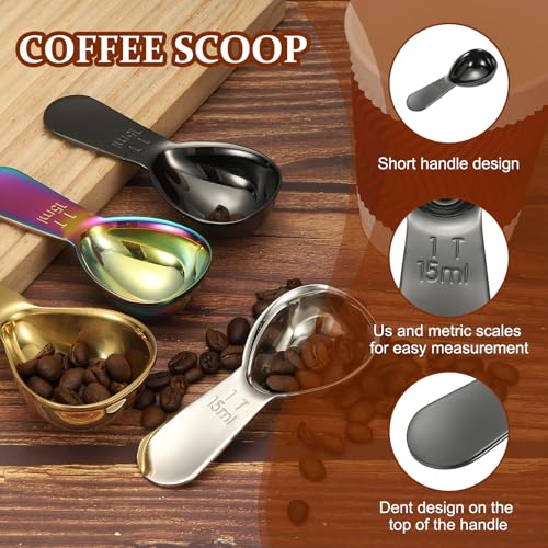 2Pcs Stainless Steel Coffee Scoop (2 Count)
