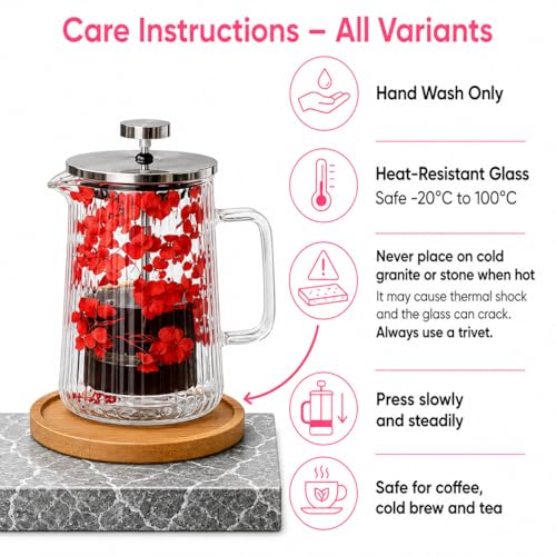 Glass French Press Coffee Maker