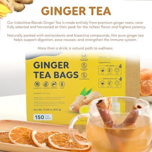 150 Ginger Tea Bags (150 Count)