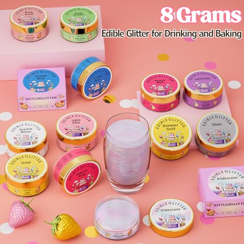 Edible Glitter for Drinks Cakes