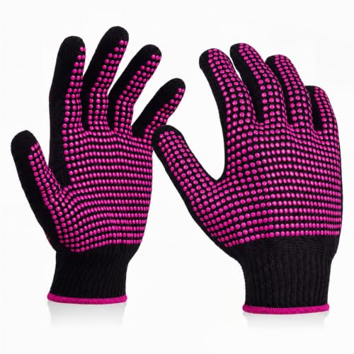 Heat Resistant Gloves for Sublimation 2Pcs with Silicone Bumps