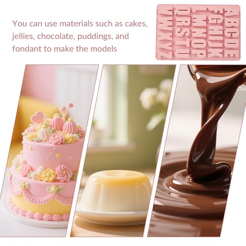 1 Pcs 26 Cavities Silicone Alphabet chocolate letter molds