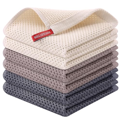 100% Cotton Waffle 6 (6 Count)