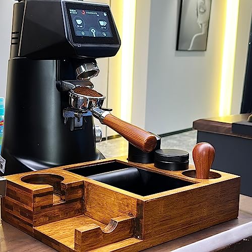 13.4'' Large Espresso Knock Box and Tamping Station