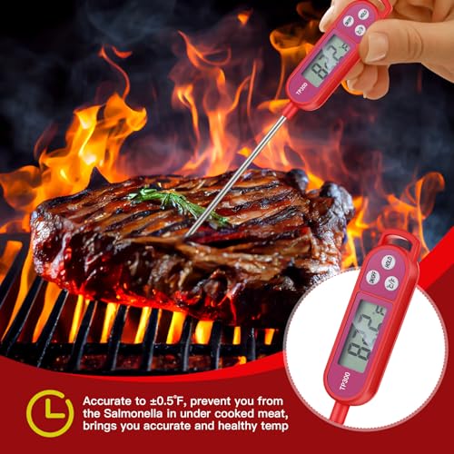 8 Pcs Food Thermometer Instant Read Probe BBQ (8 Count)