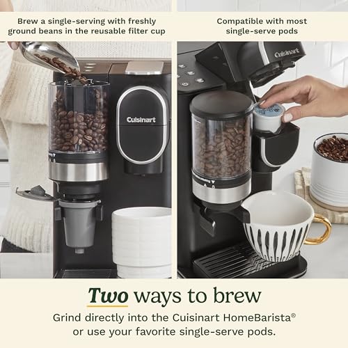 Single Serve Coffee Maker + Coffee Grinder with 8 oz