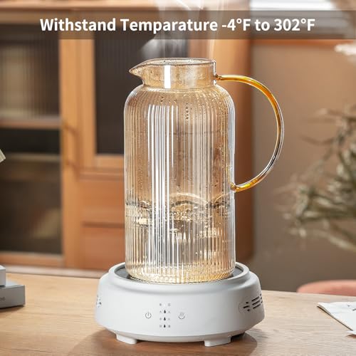 Glass Pitcher with Lid