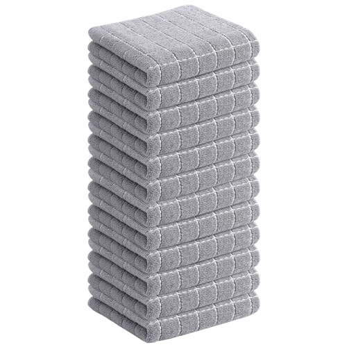 100% Cotton Terry Kitchen Dish Cloths (12 Count)