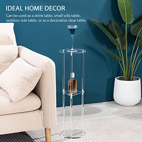 Acrylic Drink Table for Small Spaces