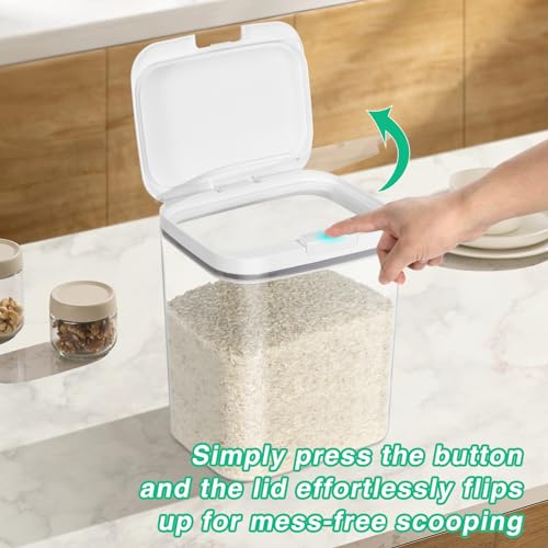 4.75 Qt Rice Flour Container Dog Food Storage Holder with Flip