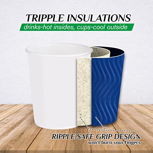 Disposable Paper Coffee Cups (60 Count)