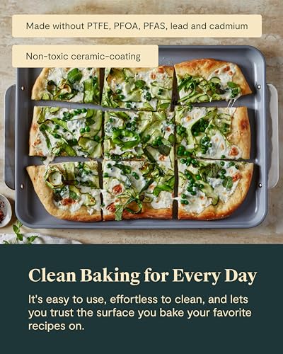 Non Stick Ceramic Baking Sheet Trio and Cookie Sheet Set (4 Count)