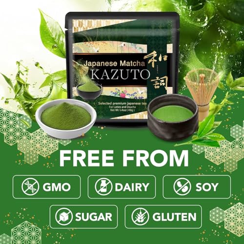 Kazuto Premium Ceremonial Grade Matcha Green Tea Powder