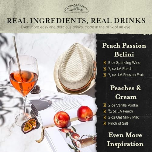 Peach Syrup for Cocktails (12.7 Fl Oz)