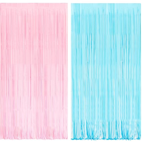 Tinsel Fringe Curtain Backdrop (2 Count)