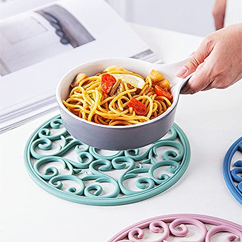 Mandala Coaster Resin Molds 2pcs Large Silicone Coaster Molds for Hollow Flower Tray Epoxy 3D Geode Design Shiny Molds for Home Decoration Coaster Resin Casting Mold Set (2 Count)
